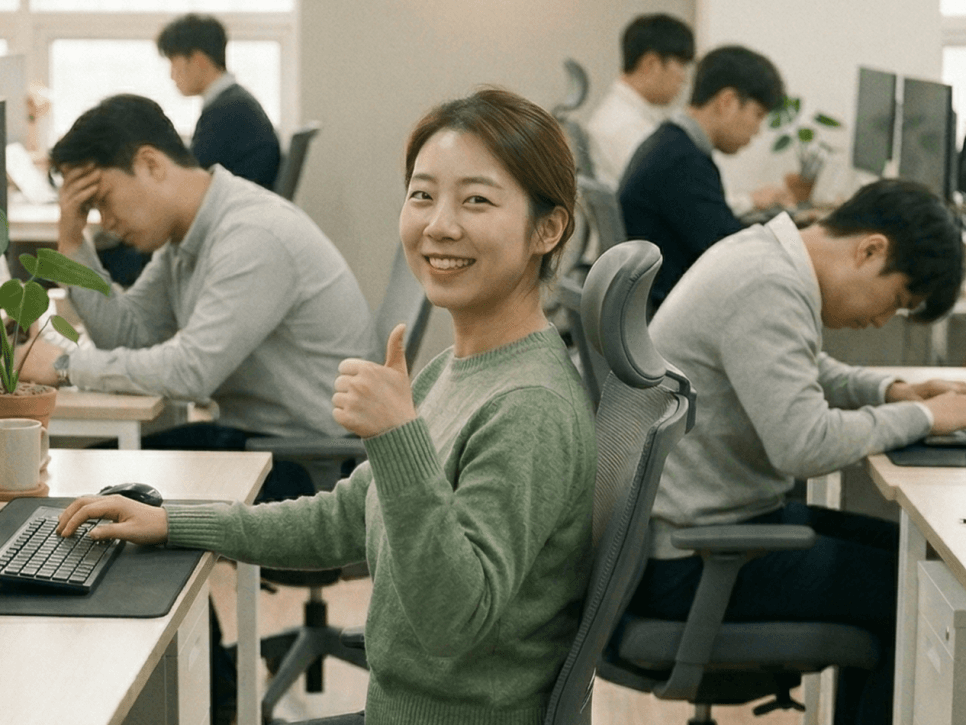 3분 의자 스트레칭 루틴으로 업무 피로 날리기